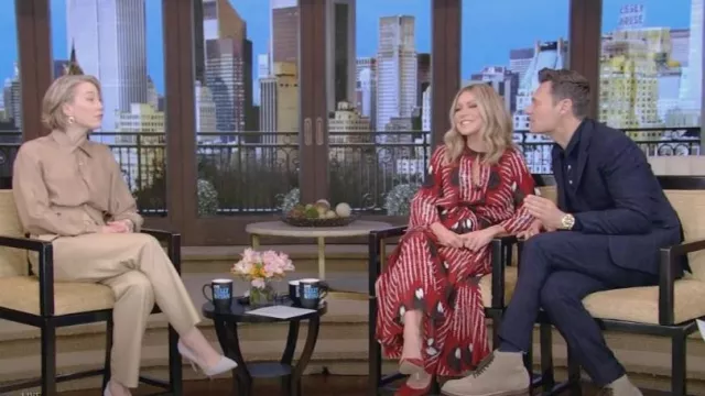 Altuzarra Peirene Printed Maxi Dress worn by Kelly Ripa as seen in LIVE with Kelly and Mark on March 16, 2023