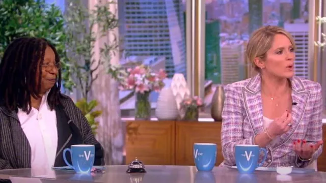 Veronica Beard Etney Dickey Jacket worn by Sara Haines as seen in The View on March 16, 2023