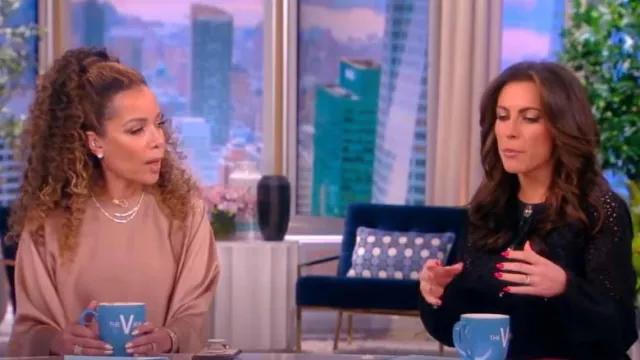 Satin Top worn by Sunny Hostin as seen in The View on March 16, 2023