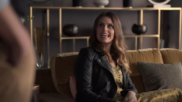 Allsaints Leather Jack­et worn by Flo 'Sassy' Collins (Ellie Taylor) as seen in Ted Lasso (S02E03)