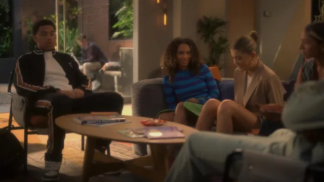 MCM Side Stripe Track Pants worn by Andre Johnson, Jr. (Marcus Scribner) as seen in grown-ish (S05E18)