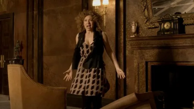 All Saints Manu Gilet worn by River Song (Alex Kingston) as seen in Doctor Who (S06E08)