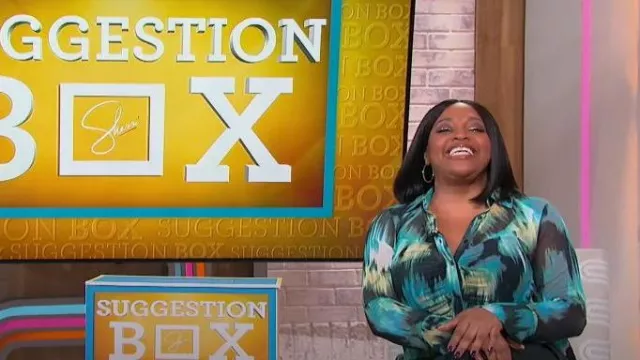 Future Collective with Gabriella Floral Print Long Sleeve Shirt worn by Sherri Shepherd as seen in Sherri on  March 16, 2023