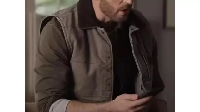 Vest jacket worn by Cole (Chris Evans) as seen in Ghosted