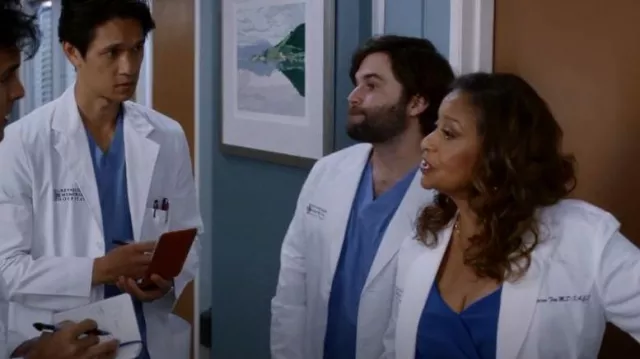 La Petite Robe di Chiara Boni Floriend Jersey Dress worn by Dr. Catherine Avery (Debbie Allen) as seen in Grey's Anatomy (S19E10)
