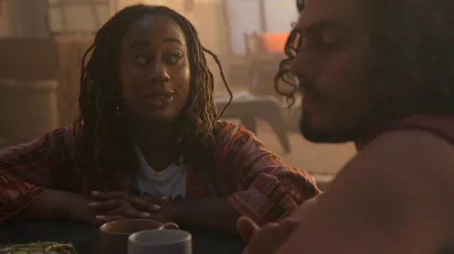 Mother The Lil Sinful Graphic T-Shirt worn by Malika Williams (Zuri Adele) as seen in Good Trouble (S05E01)