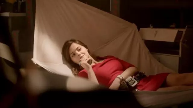 Hi Tech Alexander Black Leather Dr. Who Belt worn by Clara (Jenna Coleman) as seen in Doctor Who (S07E01)