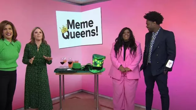 Eloquii Cinched Waist Trousers worn by Nicole Byer as seen in Today with Hoda & Jenna on  March 17, 2023