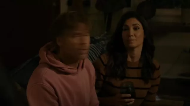 Alice + Olivia Lianne Stripe Pull Cashmere Blend décontracté porté par Kensi Blye (Daniela Ruah) vu dans NCIS: Los Angeles (S14E15)