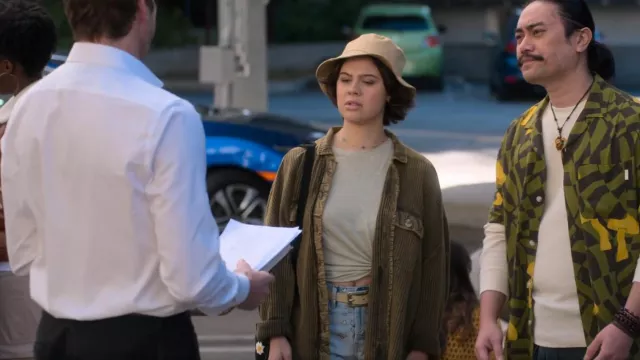 Free People One Scout Jack­et worn by Lucy Dang (Zoë Chao) as seen in Party Down (S03E03)