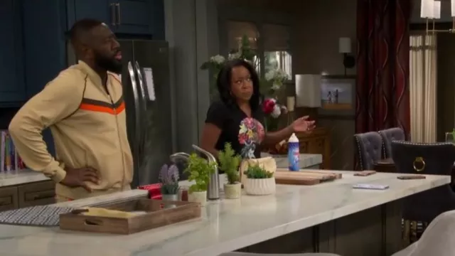 Amazon Track Suits worn by Malcolm Butler (Sheaun McKinney) as seen in The Neighborhood (S05E16)