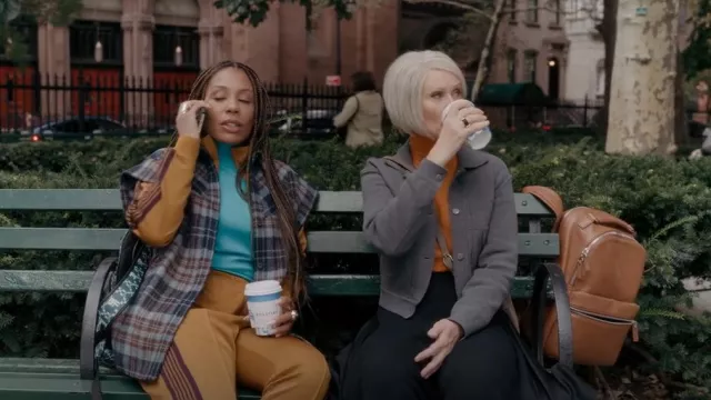 Serino Compact Cotton Knit Jean Jacket worn by Miranda Hobbes (Cynthia Nixon) as seen in And Just Like That… (S01E06)
