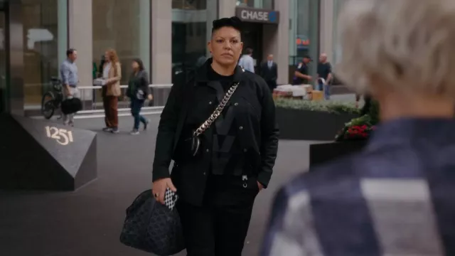 Valentino Macro Optical Print Sweater worn by Che Diaz (Sara Ramirez) as seen in And Just Like That… (S01E08)