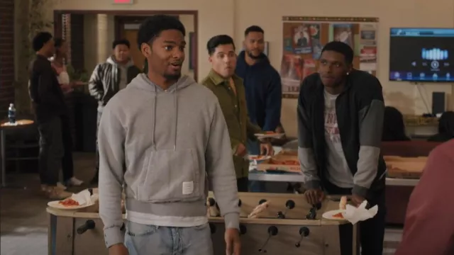 Thom Browne Grosgrain Popover Hoodie worn by Jessie 'JR' Raymond (Sylvester Powell) as seen in All American: Homecoming (S02E14)