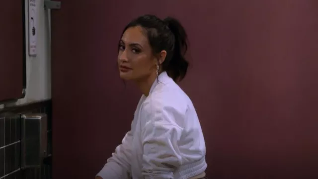 Alo Yoga Cropped Prizewinner Jacket worn by Valentina (Francia Raisa) as seen in How I Met Your Father (S02E09)