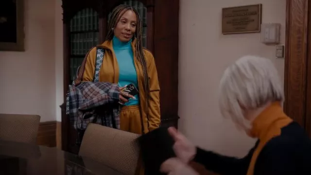 Needles Two Tone Zipped Jacket worn by Dr. Nya Wallace (Karen Pittman) as seen in And Just Like That… (S01E06)