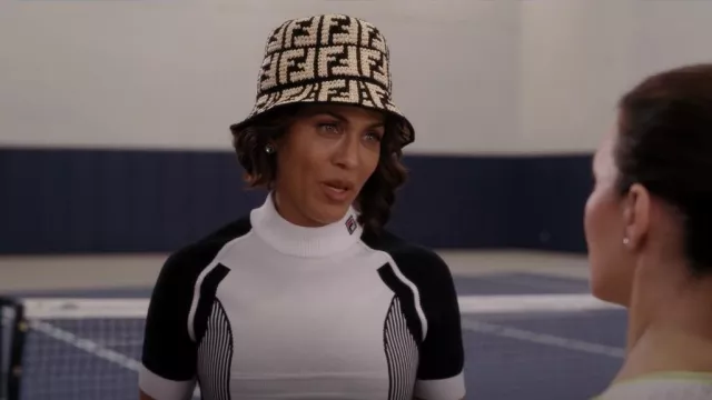 Fendi FF Motif Interwoven Bucket Hat worn by Lisa Todd Wexley (Nicole Ari Parker) as seen in And Just Like That… (S01E07)