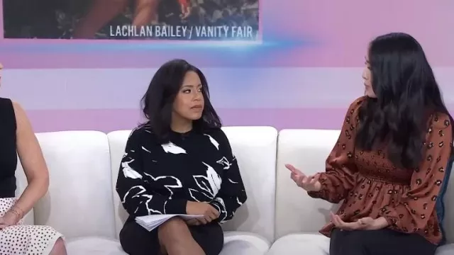 Dress Forum Cheetah Babydoll Smocked Top worn by Emilie Ikeda as seen in Today on March 22, 2023