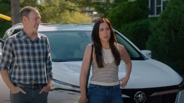 Maeve Morgan Sweater Tank usado por Kate Foster (Catherine Reitman) como se ve en Workin' Moms (S07E12)