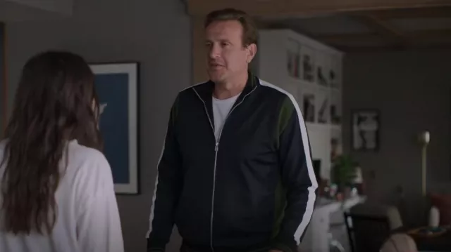 Paul Smith Zip Track Top Dark Navy worn by Jimmy (Jason Segel) as seen in Shrinking (S01E10)