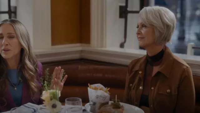 A.L.C. James Top worn by Miranda Hobbes (Cynthia Nixon) as seen in And Just Like That… (S01E09)