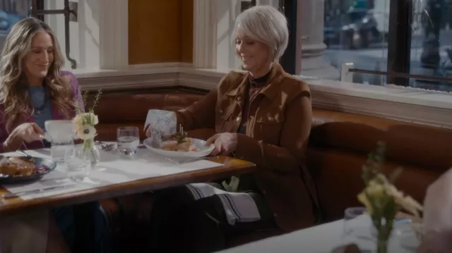 Jason Wu Wide Leg Crepe Pants worn by Miranda Hobbes (Cynthia Nixon) as seen in And Just Like That… (S01E09)