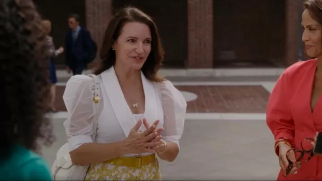 Anne Fontaine Candide Top worn by Charlotte York (Kristin Davis) as seen in And Just Like That… (S01E04)