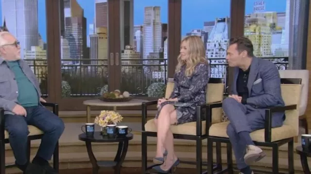 Gianvito Rossi Pointy Toe Pump porté par Kelly Ripa comme vu en LIVE avec Kelly et Ryan le 24 mars 2023