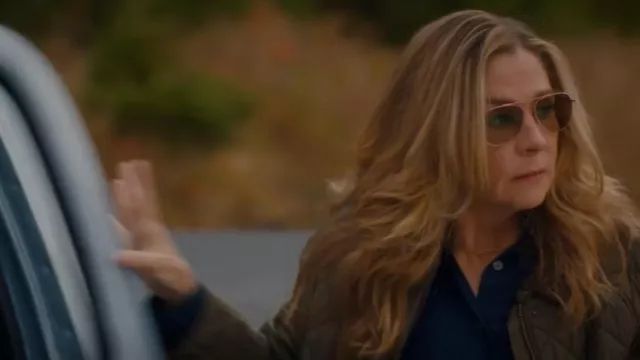 Oliver Peoples Peoples Brow Bar Aviator Sunglasses worn by Michelle (Bree Wasylenko) as seen in Hudson & Rex (S05E15)