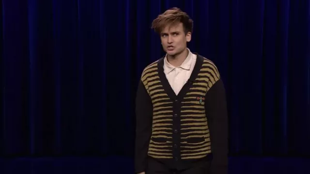 Printed Cardigan worn by Moses Storm as seen in The Tonight Show Starring Jimmy Fallon