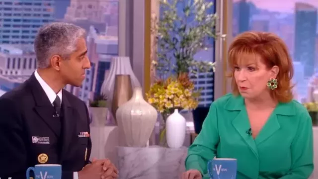 A.L.C. Kinsley Stretch Silk Blouse worn by Joy Behar as seen in The View on  March 23, 2023