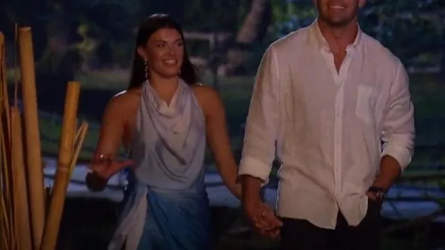 Baobab Prov­i­den­cia Om­bré Satin Mi­ni Dress worn by Gabi Elnicki as seen in The Bachelor (S27E10)