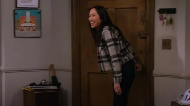 Rails Steffi Plaid Trucker Jacket porté par Ellen (Tien Tran) comme on le voit dans How I Met Your Father (S02E10)