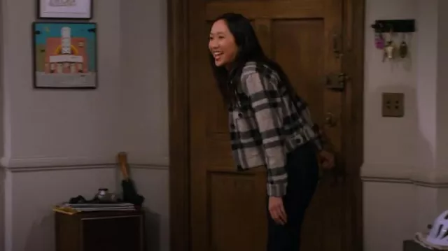Rails Stef­fi Plaid Truck­er Jack­et worn by Ellen (Tien Tran) as seen in How I Met Your Father (S02E10)
