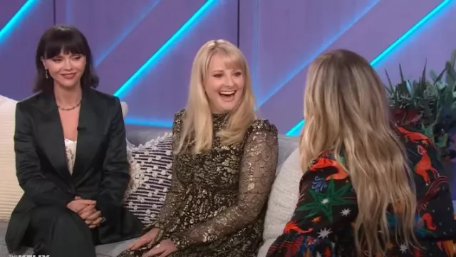 Rebecca Vallance Clementine Long Sleeve Dress worn by Melissa Rauch as seen in The Kelly Clarkson Show on  March 28, 2023
