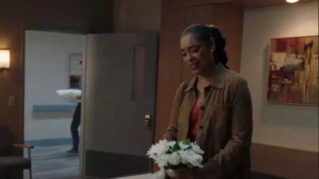 Zadig & Voltaire Toi Daim Suede Leather Jacket worn by Tommy Vega (Gina Torres) as seen in 9-1-1: Lone Star (S04E10)