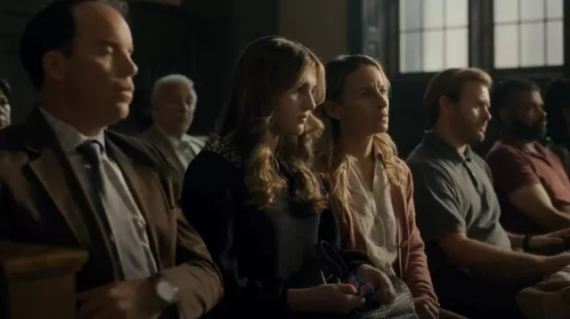 Maeve Collared Two Layered Sweater worn by Clara Palmer (Emma Nelson) as seen in Accused (S01E09)