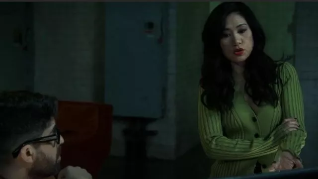 Proenza Schouler Knit Halter Sweater worn by Melody 'Mel' Bayani (Liza Lapira) as seen in The Equalizer (S03E13)