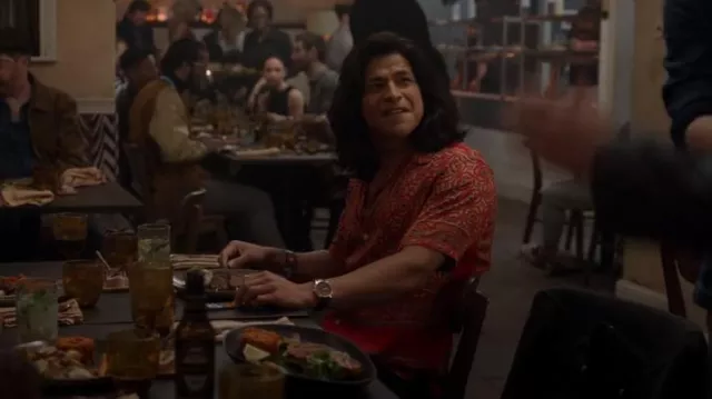 AllSaints Infernal Red Sinaloa SS Shirt worn by Dani Rojas (Cristo Fernández) as seen in Ted Lasso (S03E03)