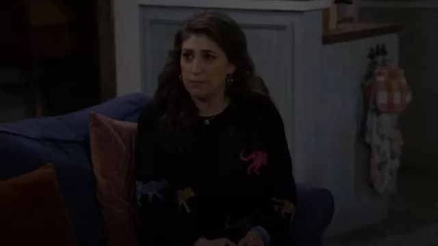 Rails Per­ci Sweater worn by Kat (Mayim Bialik) as seen in Call Me Kat (S03E19)
