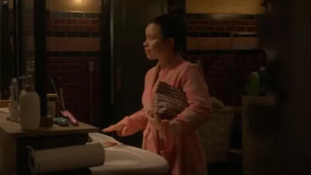BP. Plaid Flannel Robe In Pink Chateau Keith Buffalo worn by Mariana Adams Foster (Cierra Ramirez) as seen in Good Trouble (S05E03)