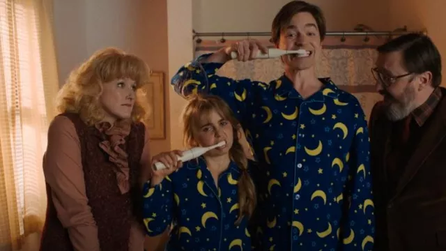 #Followme Family Pajamas Buffalo Plaid Button-Front Microfleece Pajamas Set with Matching Socks worn by Lindsay (Mae Whitman) in Up Here (S01E01)