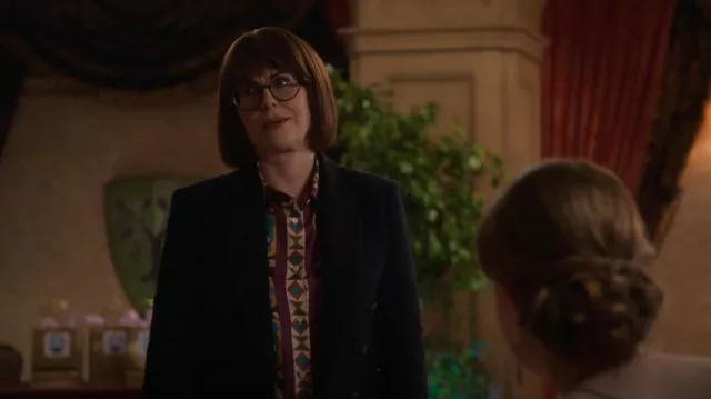 L'Agence Kenzie Tweed Blazer worn by Lydia Dunfree (Megan Mullally) as seen in Party Down (S03E05)