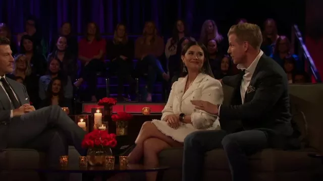 Cinq à Sept Joel Embelleshed Blazer Vestido usado por Catherine Giudici como se ve en The Bachelor (S27E11)