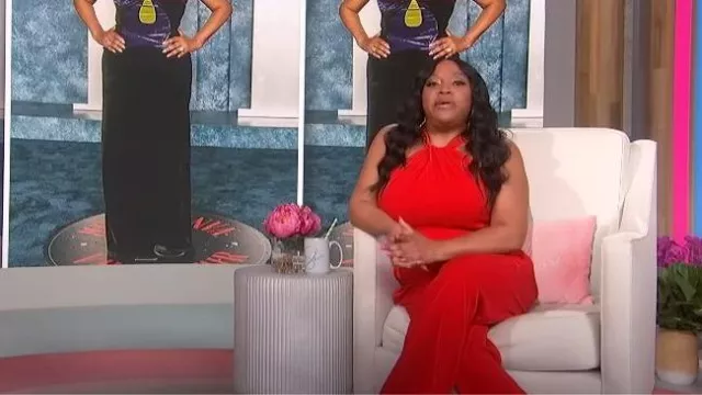 Julia Jordan Halter Neck Jumpsuit worn by Sherri Shepherd as seen in Sherri on March 29, 2023
