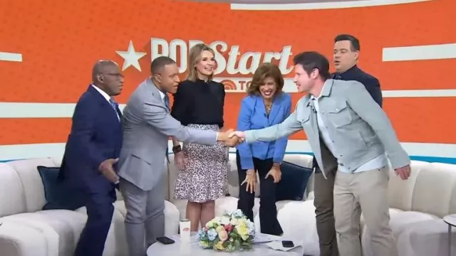 Altuzarra Leopard Print Skirt worn by Savannah Guthrie as seen in Today on April 4, 2023