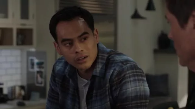 Vince Nor­den Plaid Sport Shirt worn by Mateo Chavez (Julian Works) as seen in 9-1-1: Lone Star (S04E11)