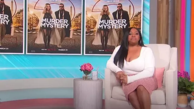 Reiss Emira Rib-Knit Top worn by Sherri Shepherd as seen in Sherri on April 4, 2023