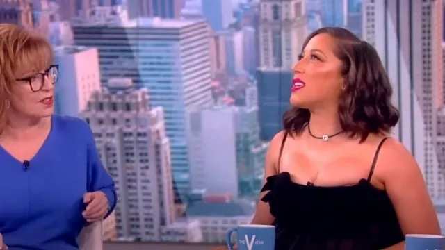 Greta Constantine Sleeveless Andra Dress worn by Robin Thede as seen in The View on April 5, 2023