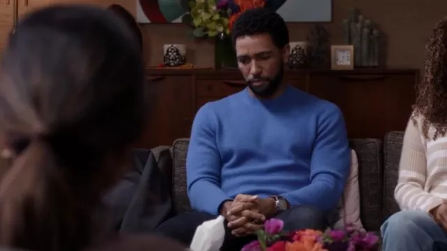 Vince Cashmere Sweater worn by Dr. Winston Ndugu (Anthony Hill) as seen in Grey's Anatomy (S19E13)